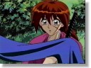 [Kenshin receives an unexpected momento from Kaoru.]
